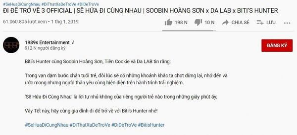 Sử dụng hashtag trong cả phần mô tả để đem lại hiệu quả hơn khi triển khai SEO Youtube