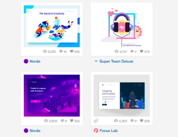 Ý tưởng thiết kế logo từ Dribbble