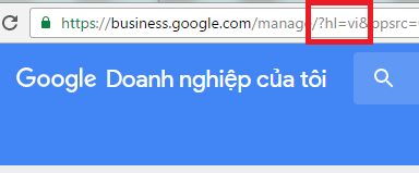Đường dẫn URL đổi tiếng anh sang tiếng việt trên Google Local Business