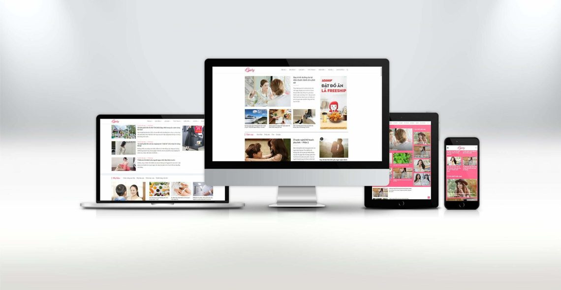 Thiết kế website Blog phụ nữ Girly